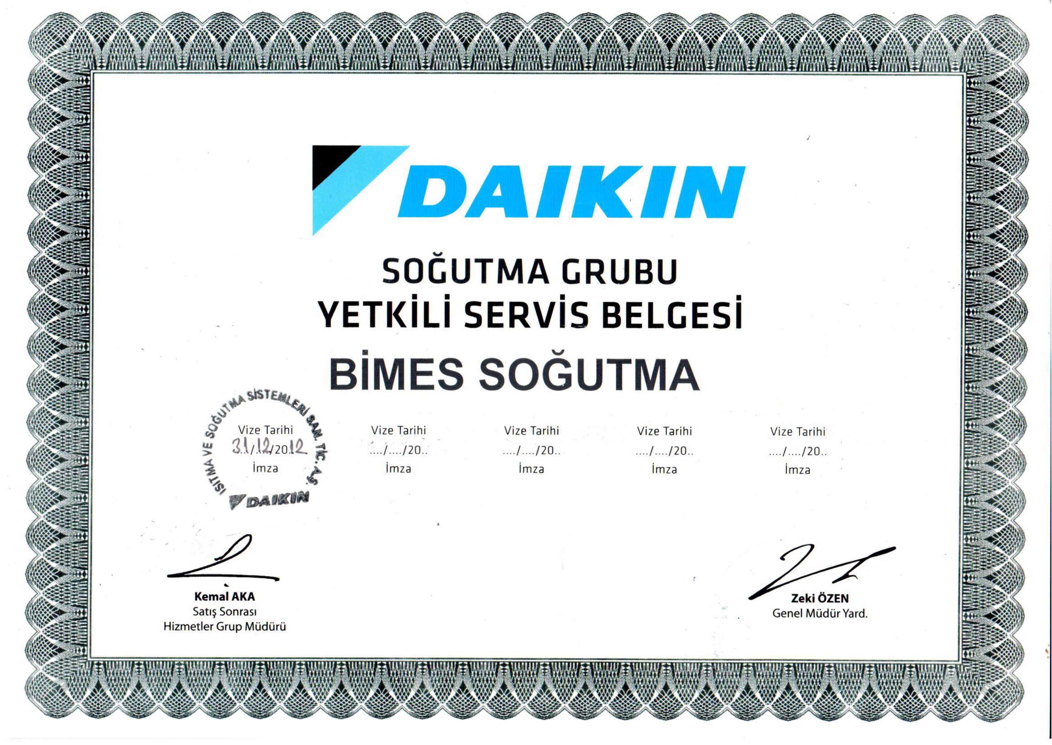 DAIKIN Yetkili Servis